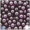 BeadTin Dark Amethyst Transparent 10mm Round Plastic Craft Beads (150pcs)